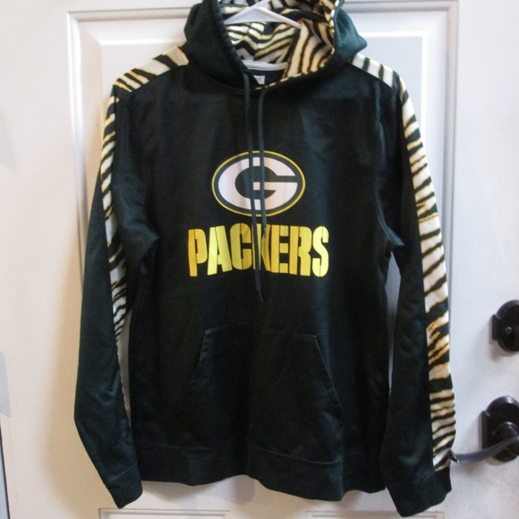NFL TEAM Green Bay Packers Green sweatshirt w/ hoodie Sz S - Picture 1 of 11